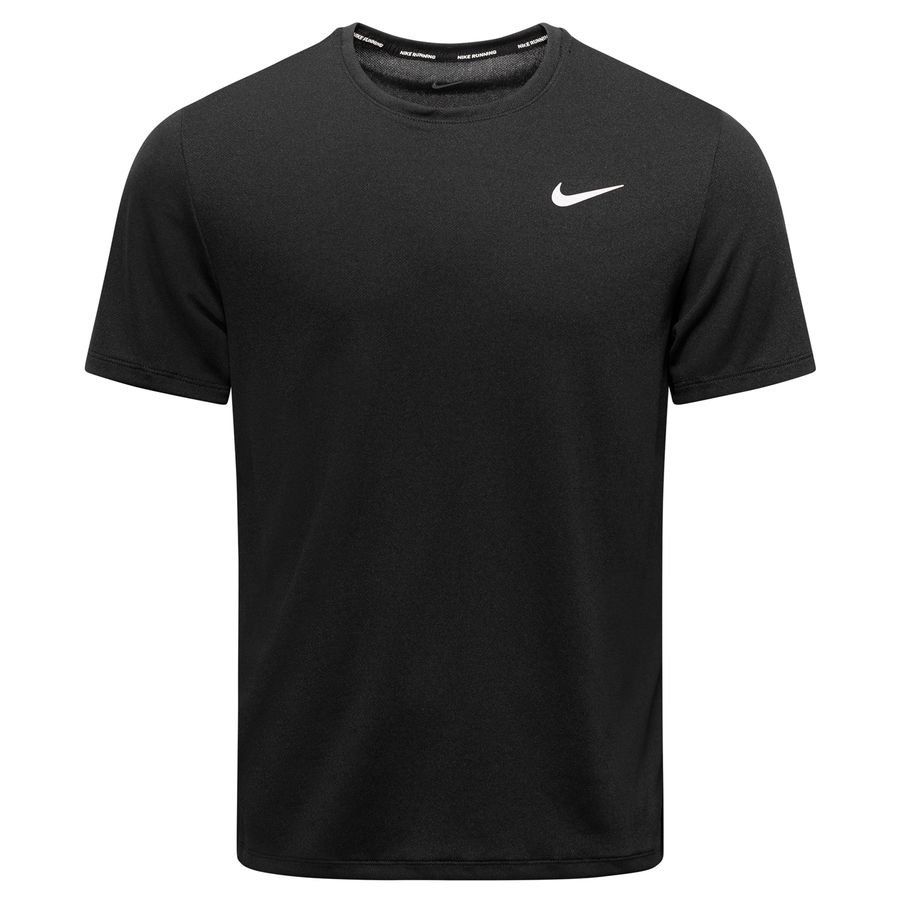 Nike T-shirt Running Dri-FIT UV Miller - Noir/Argenté
