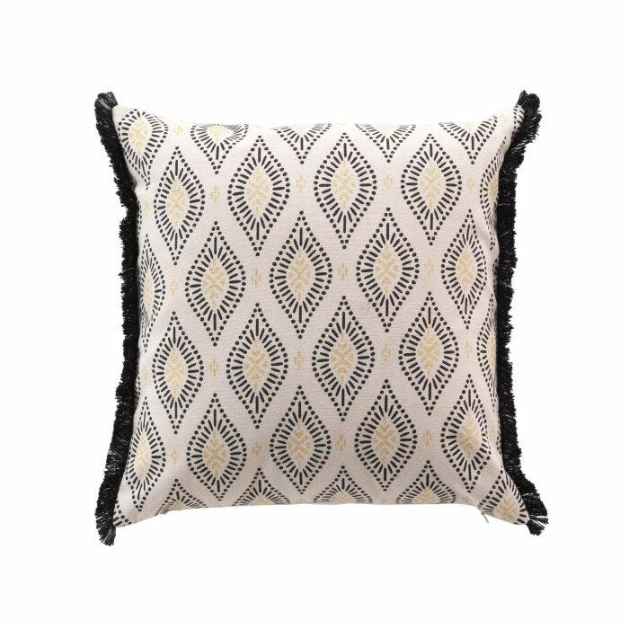 COUSSIN FRANGES 45X45CM POLYCOTON IMPRIME ORICIA