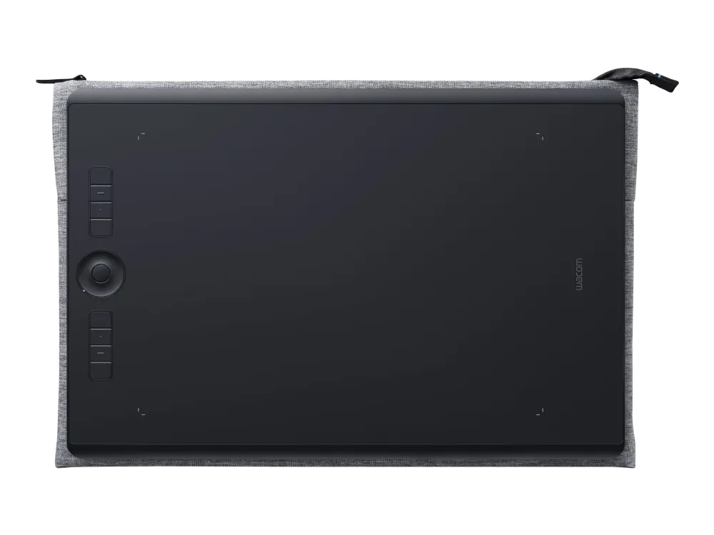 Wacom Intuos Pro Large - Digitizer - højre- og venstrehåndet - 43 cm x 28.7 cm x 0.8 cm - multi-touch - elektromagnetisk - 8 knapper - trådløs, kabling - USB, Bluetooth - sort