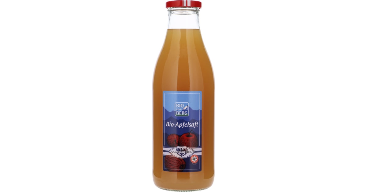 BIO vom BERG Bio Apfelsaft 1,0 Liter (Einweg)