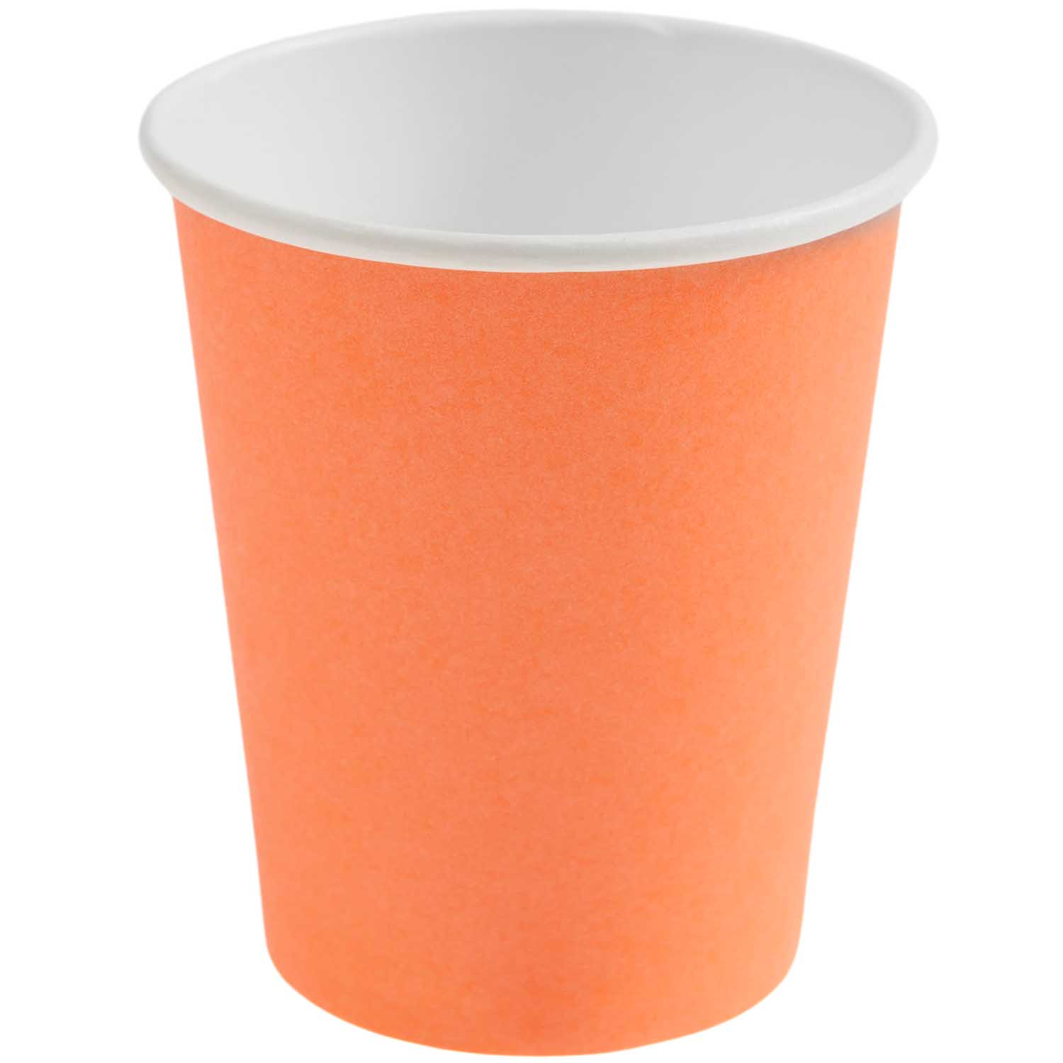 Pappbecher NEON 8-teilig in rot