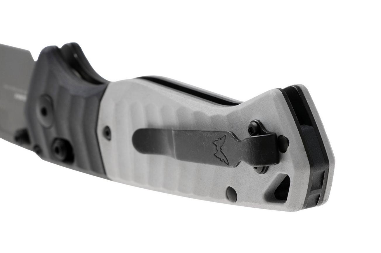 Benchmade P.S.K. 593GY-02 Cerakote Elmax, Tempest Gray FRN, outdoorzakmes