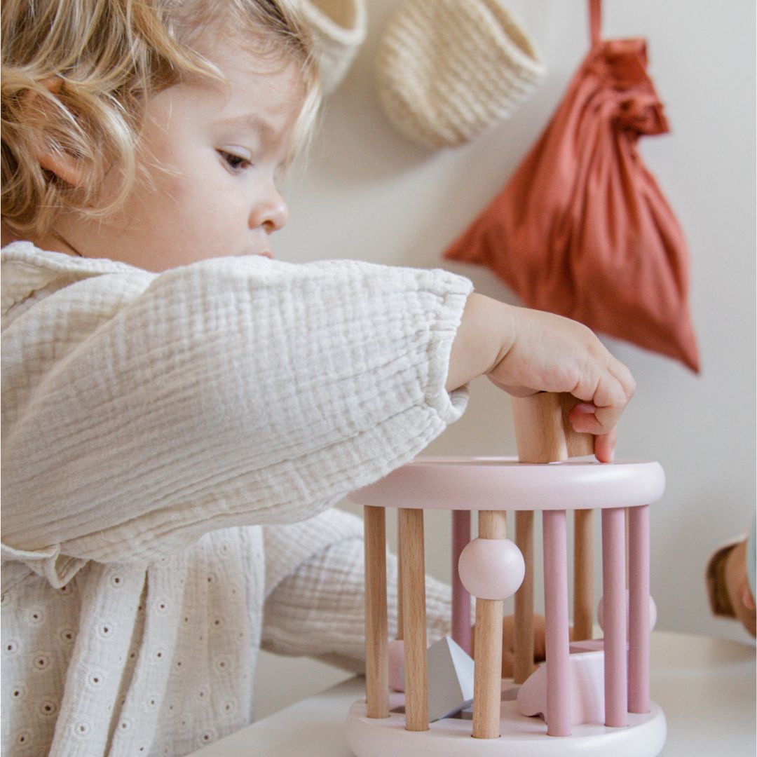 Label label vormsorteerwiel pink