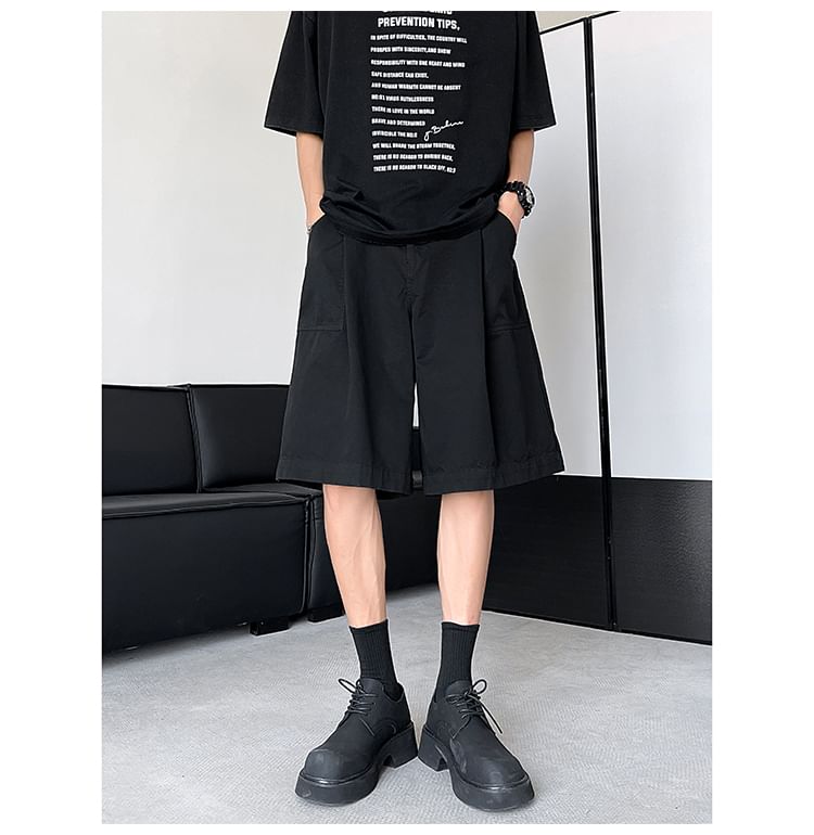 Freehop - Mid Rise Plain Shorts