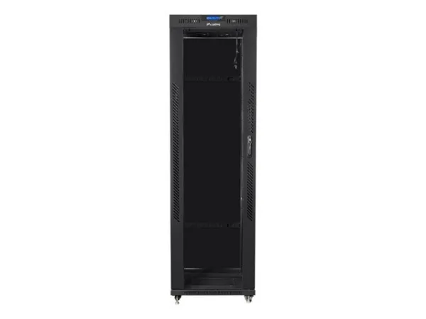 Lanberg - Rack kabinet - med 4 køleblæsere, display - sort, RAL 9004 - 42U - 19