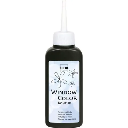 KREUL Window Color Konturenfarbe Schwarz 80 ml