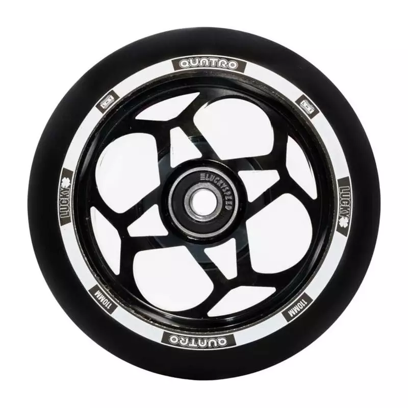 Roue trottinette LUCKY Quatro Noir 110mm
