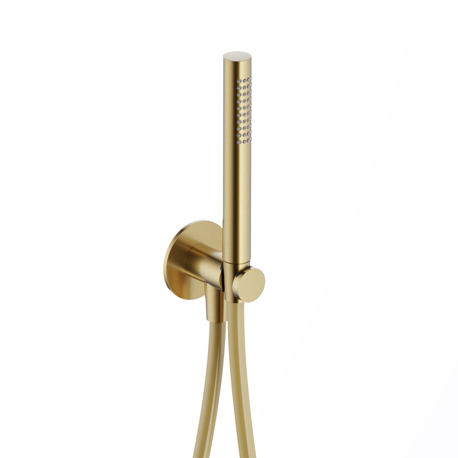 Hotbath ACE handdouche met wanduitlaat en doucheslang messing geborsteld PVD
