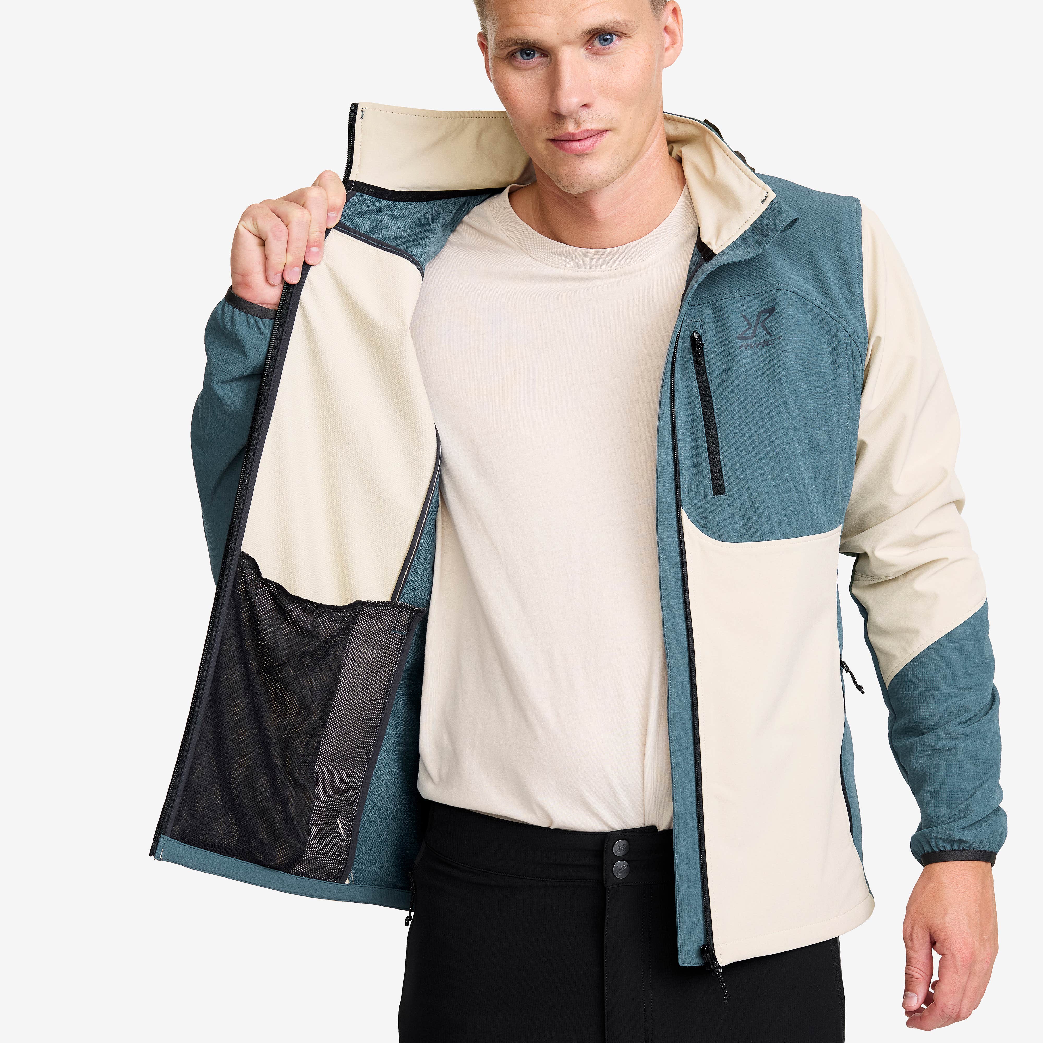 Ridge Trek Stretch Jacket Herre Orion Blue/Peyote