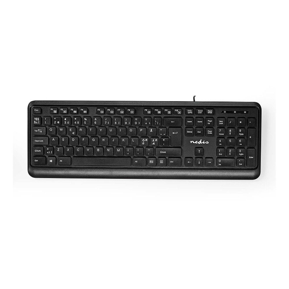 TASTATUR NEDIS MED LEDNING USB
