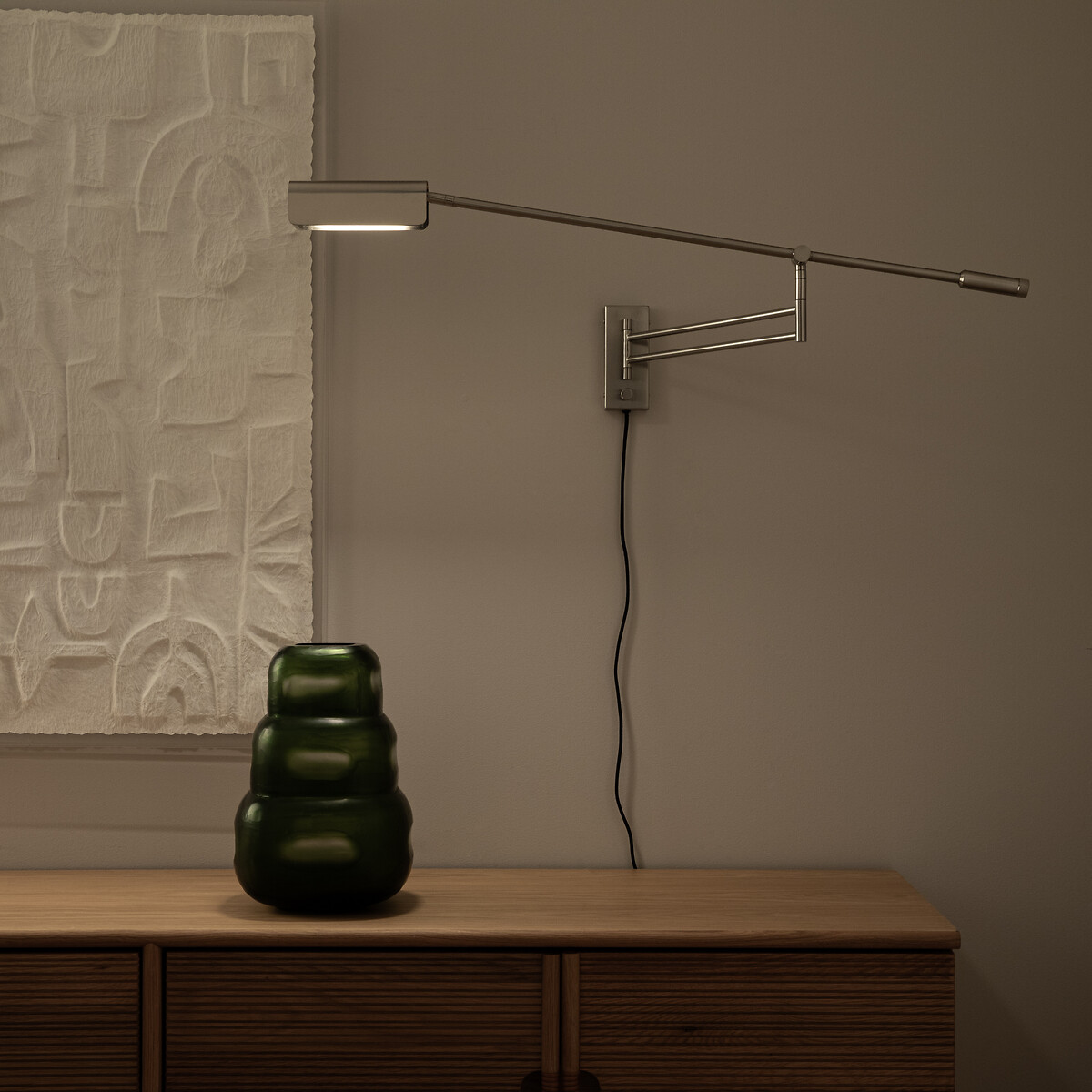 AM.PM<br>Luminária de parede articulada, níquel acetinado, Phili