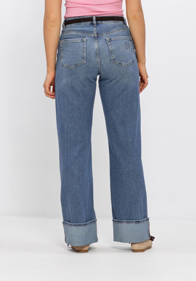 blauwe mos mosh jeans mmdara turn-up jeans