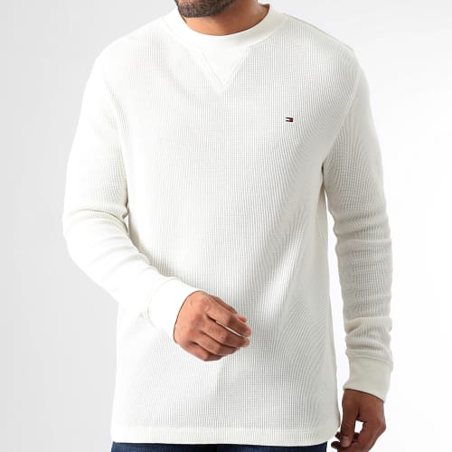 Tee Shirt Manches Longues Fine Waffle 8581 Beige Clair