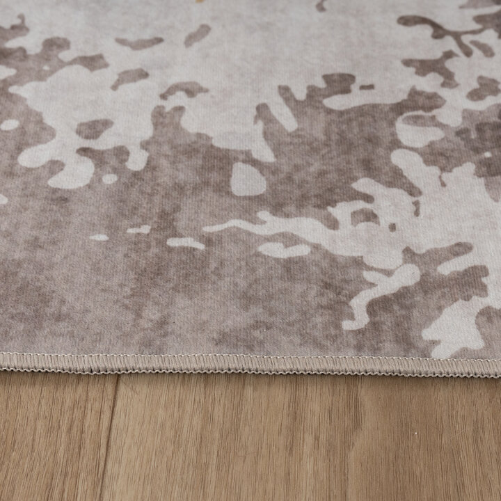 Modern vloerkleed - Sarge Taupe/Geel