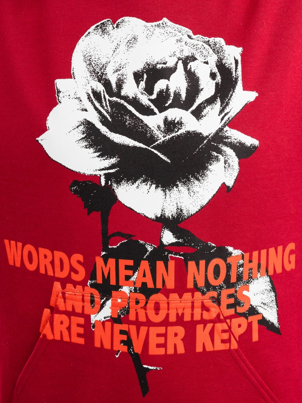 Broken Promises Silence Hoodie red