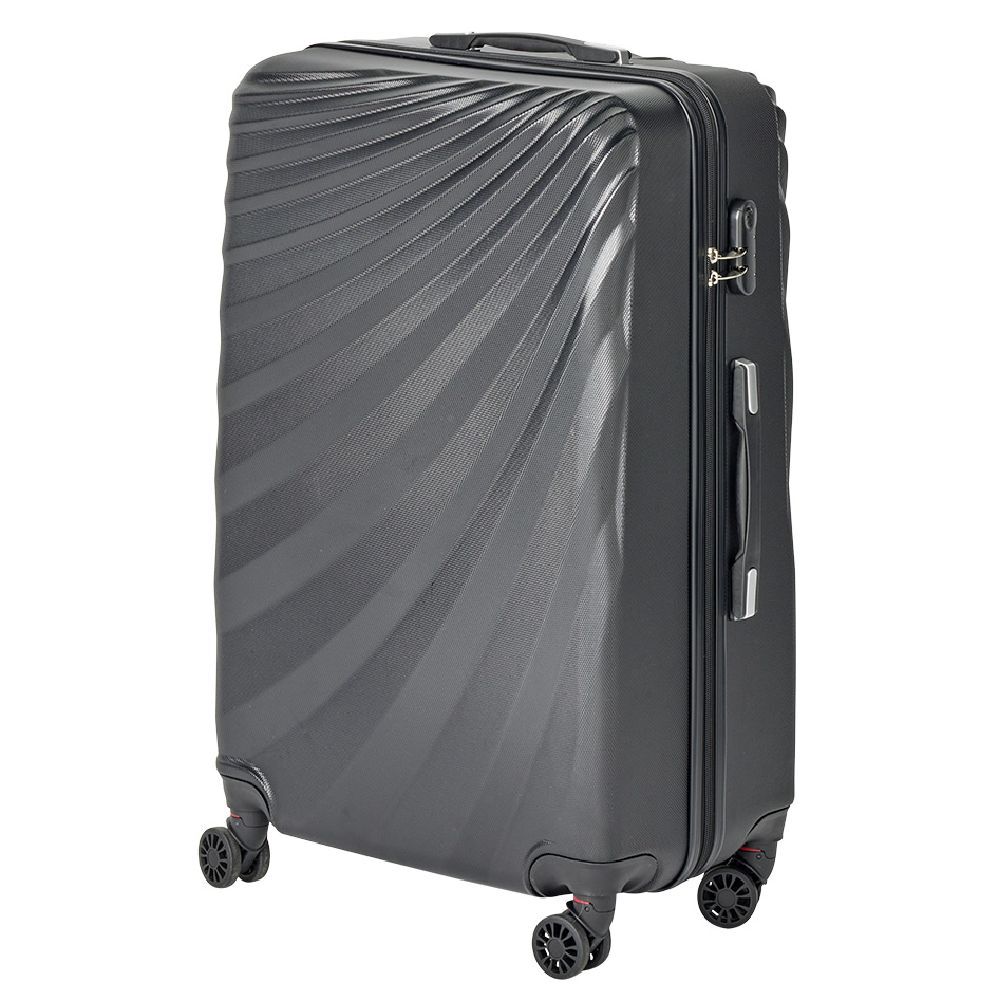 Valise grand modèle ABS noir 70x48x29cm
