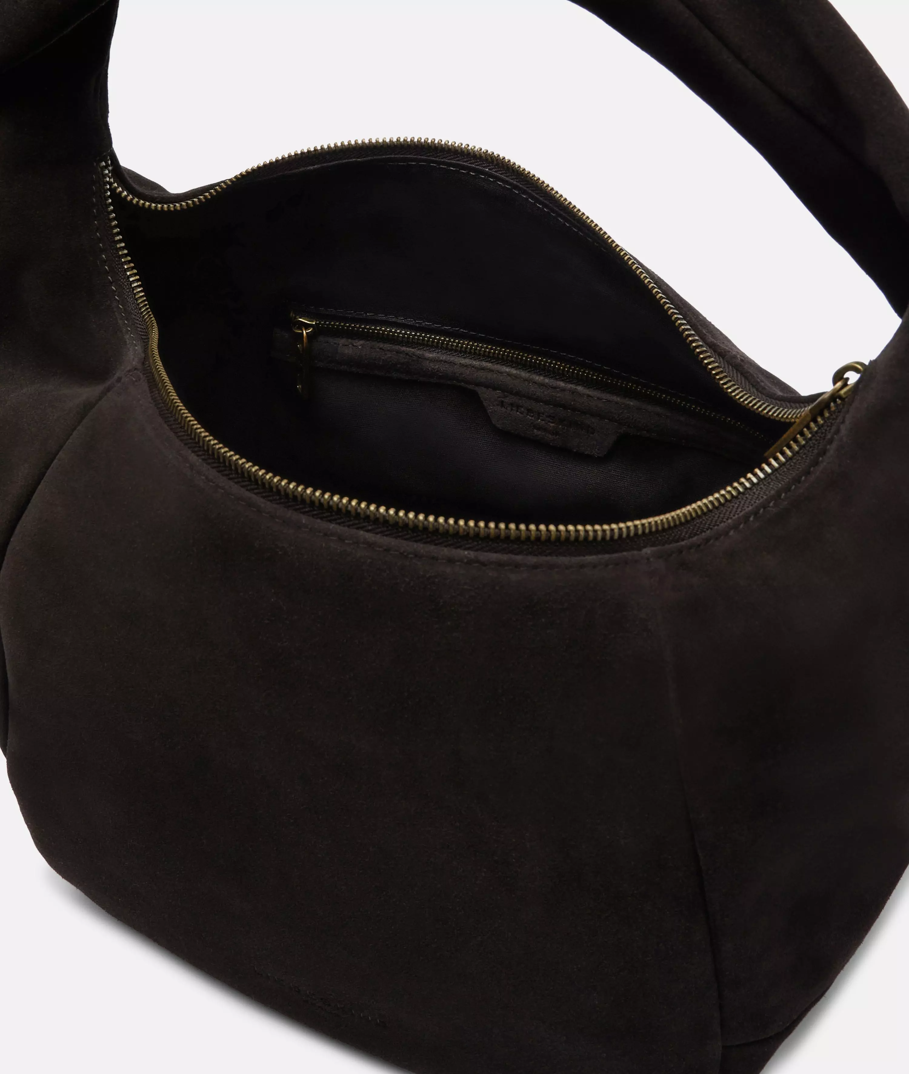 Farrah II Hobo M Spacious pouch bag made from soft suede