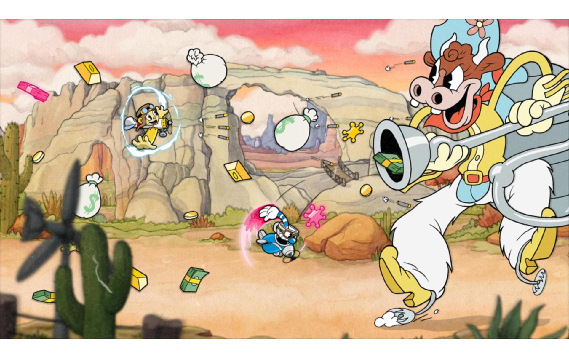 CupheadShoot-'em-up-Actionspiel für die Switch