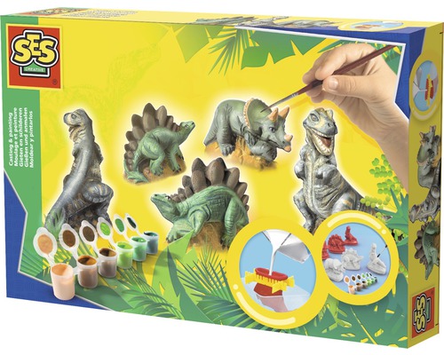Gipsen dinosaurusfiguren