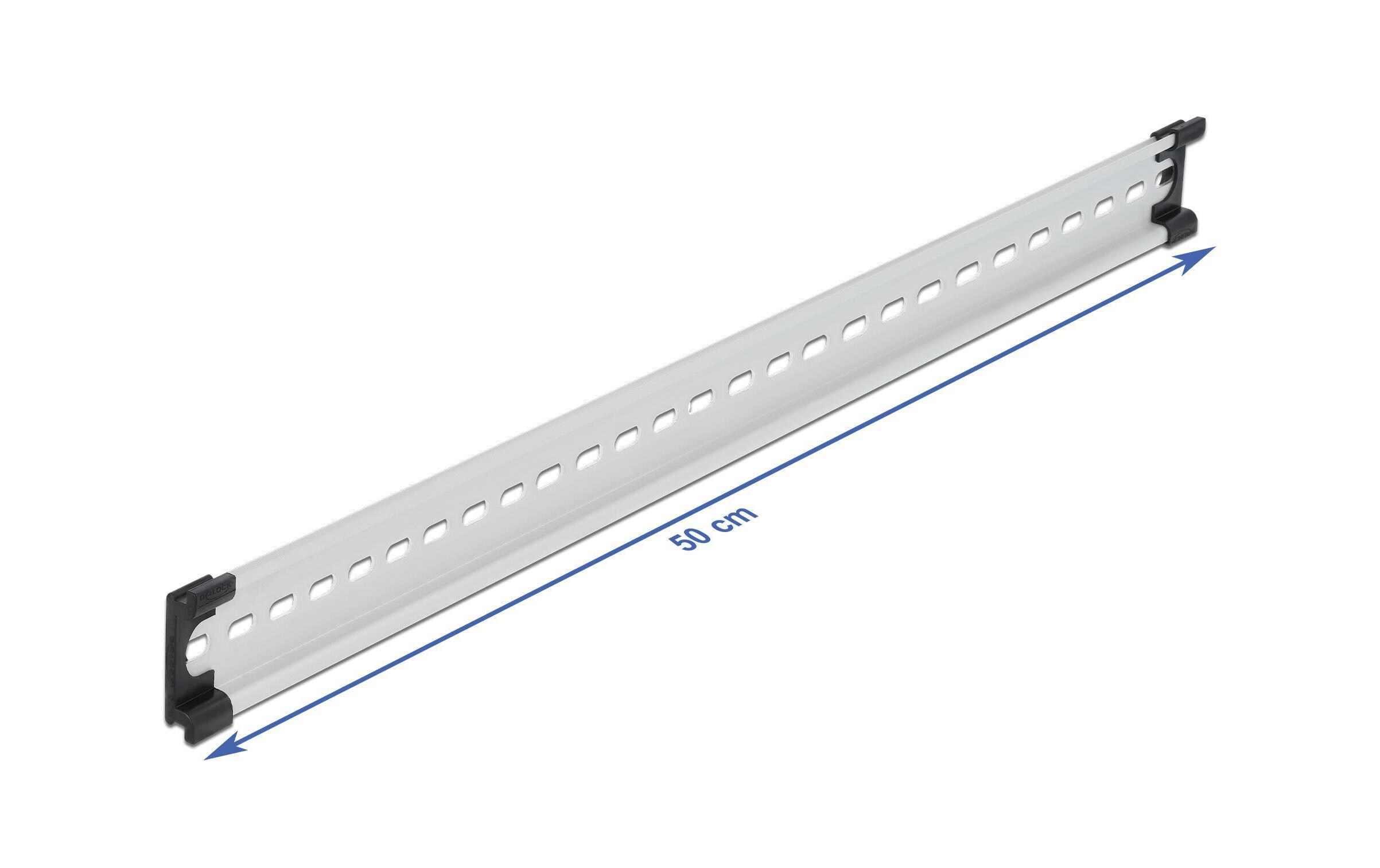Hutschiene/DIN Rail 35 x 7.5 mm, 50 cm aus AluminiumDelock Hutschiene 35 x 7.5 mm (19