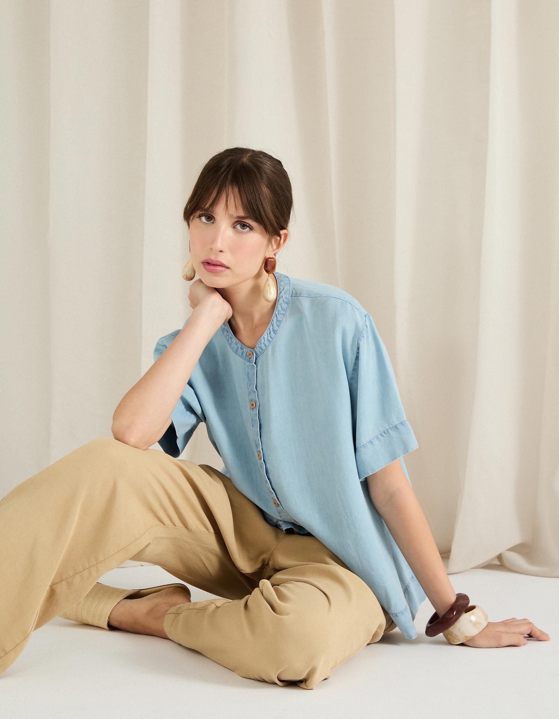 Blusa Liocel, Mulher, Azul Claro