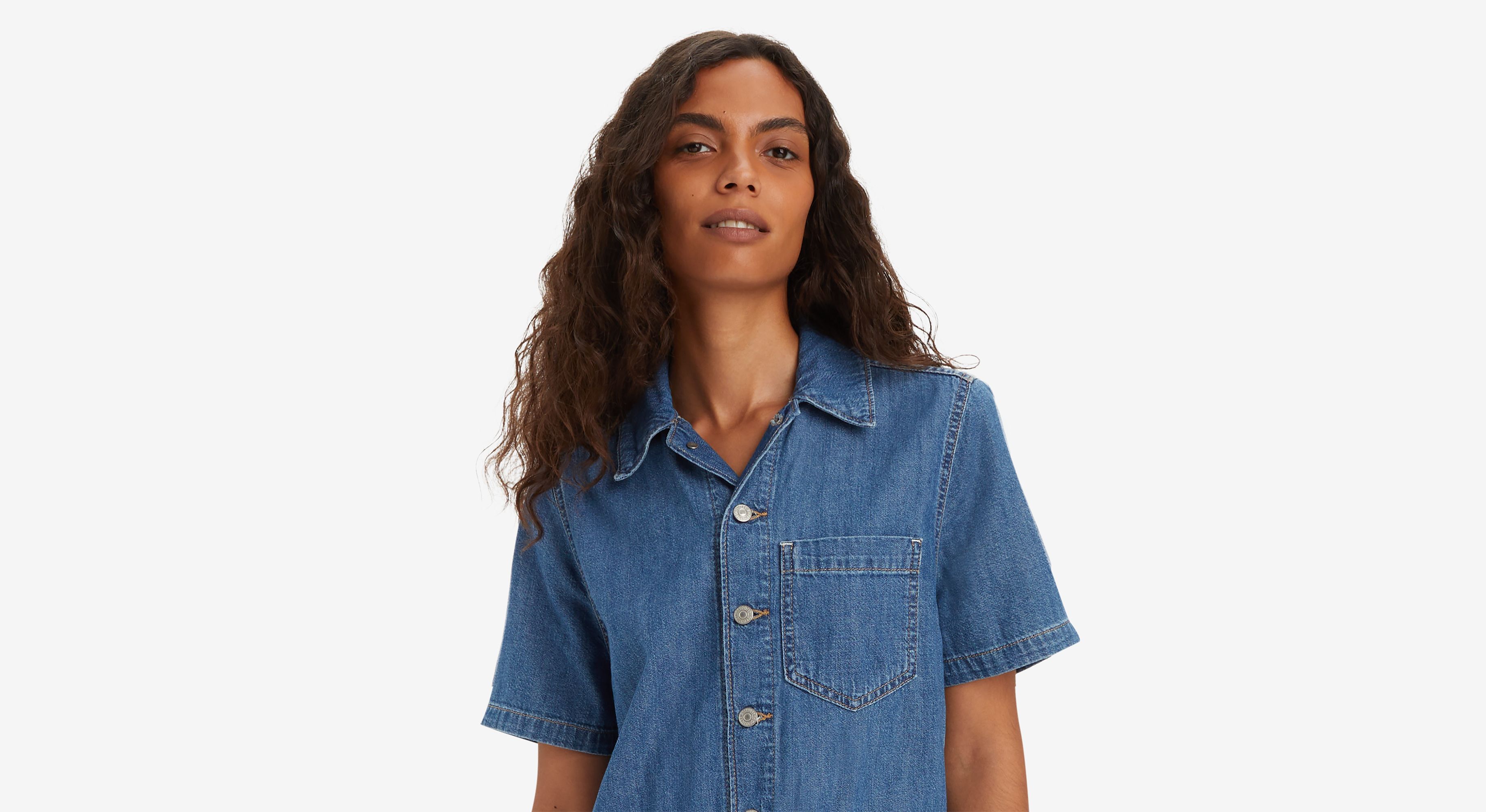 Combishort manches courtes Heritage - Playday Jumpsuit - Bleu
