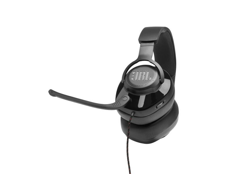 JBL Headset Quantum 200 Schwarz Kabelgebundenes Over-Ear-Gaming-Headset mit klappbarem Mikro
