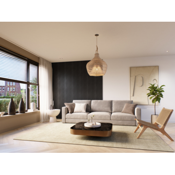 Kleurstaal lattenwand Decowall Advanced lava eiken 18x30 cm