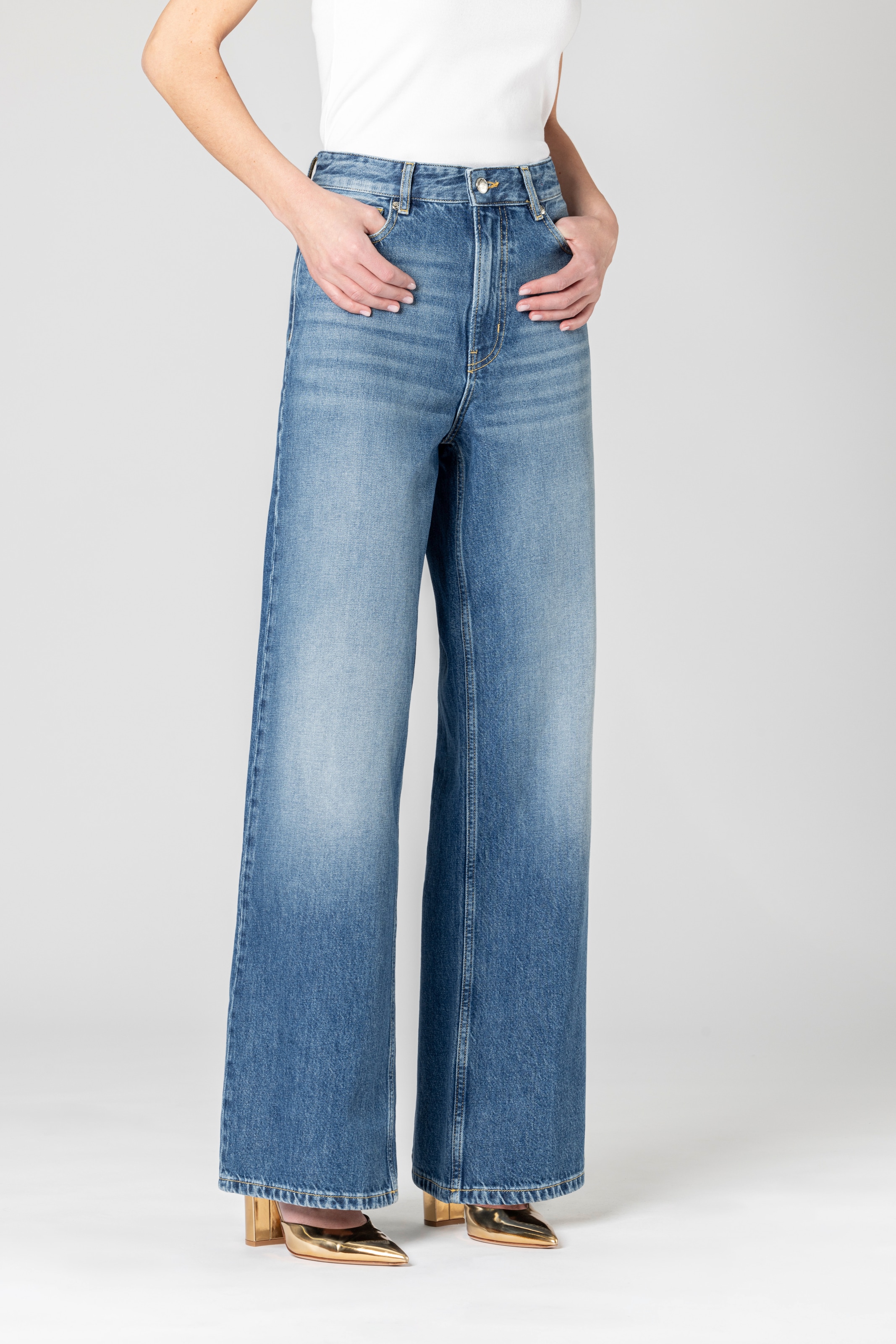 Joop Jeans Schlagjeans »Maila«, Mit Gürtelschlaufen