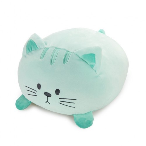 Almofada em formato de gato, verde