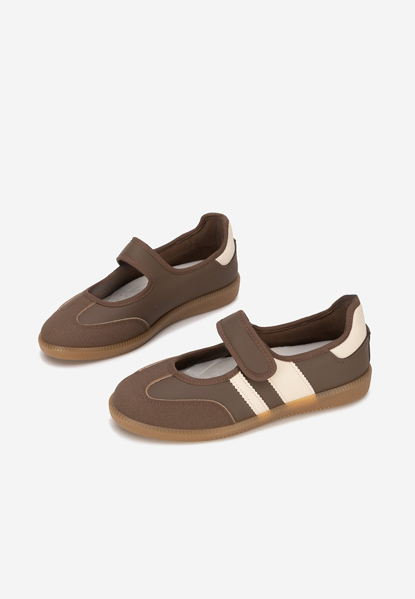 Ballerines sportives bruns Elisio