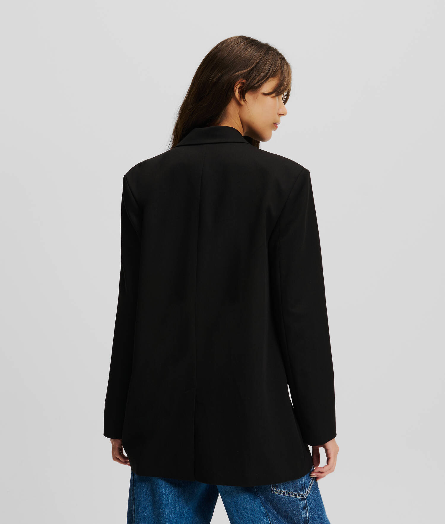 BLAZER KLJ EN MÉLANGE DE TISSUS