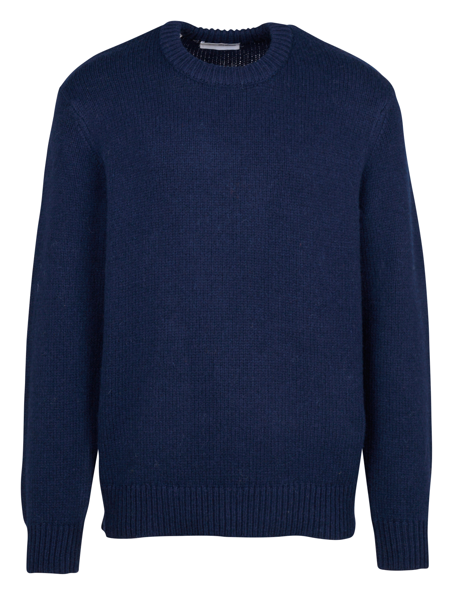 CODY - Pull droit col rond en laine mélangée | Bleu