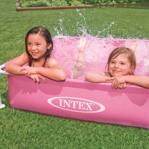 Piscina Intex Mini Frame Quadrada Desmontável 122x122x30 cm