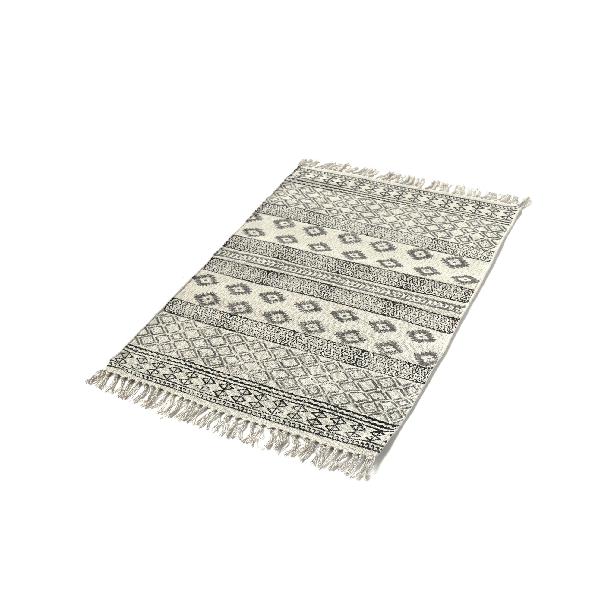 Mini-Rug 'Kholi', handbedruckt, T 60 cm, B 90 cm von fischer's lagerhaus