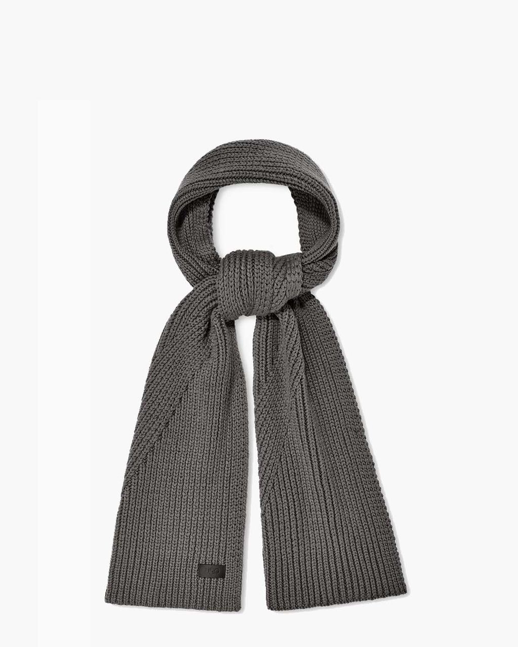 UGG Knit Diagonal Ribbed Scarf Grey Sjaal