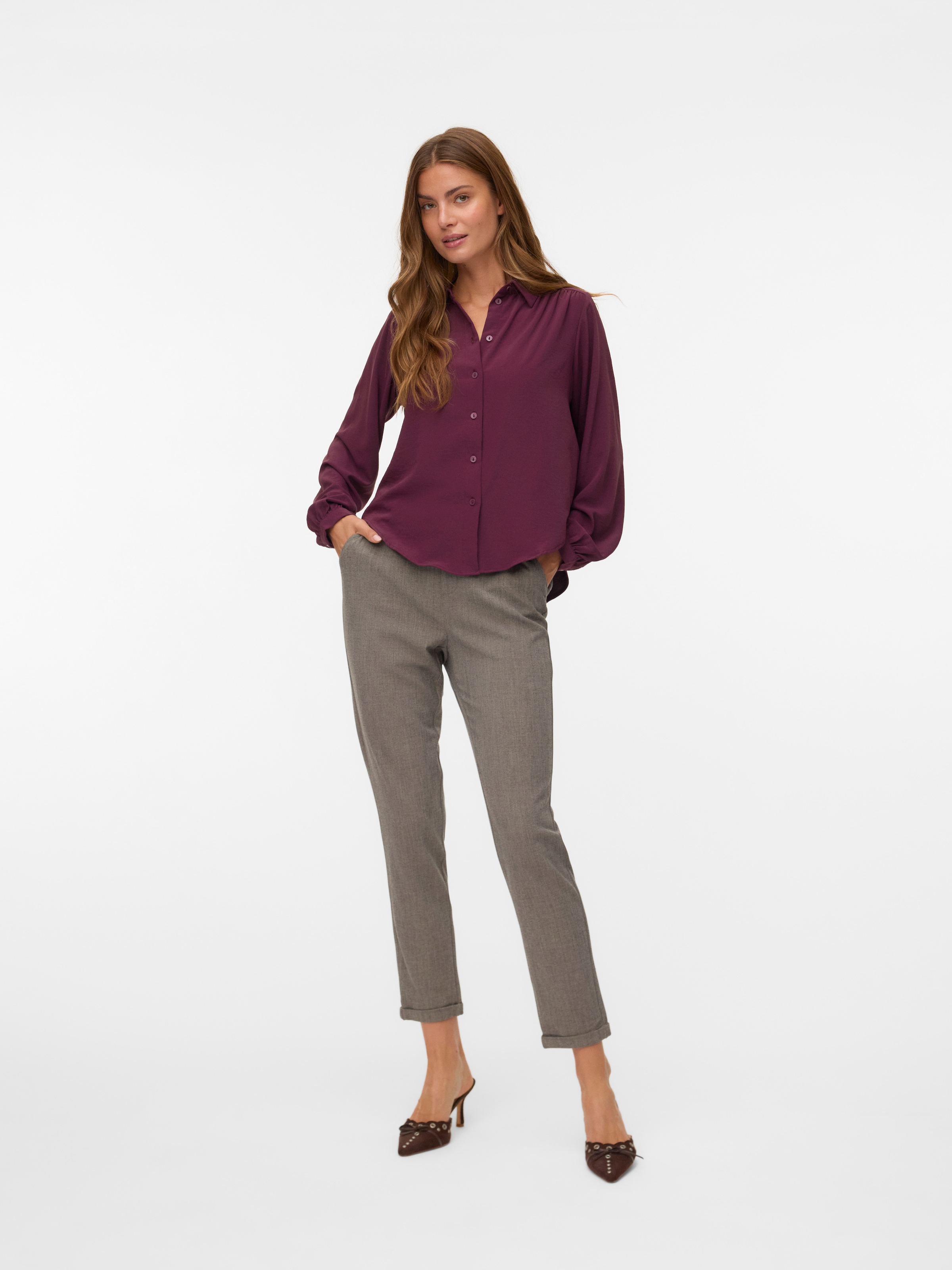 Vero Moda Anzughose »VMMAYA KIARA MW LOOSE PANT NOOS«