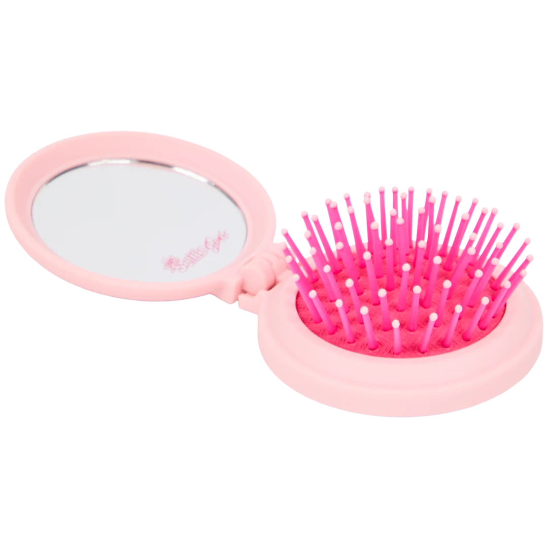 Brosse pliable avec miroir Selfie Girls
