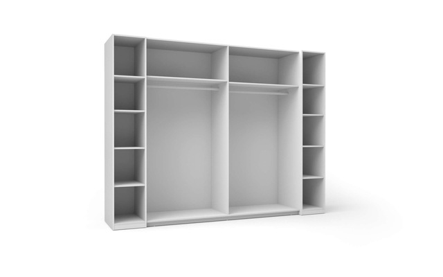 Home affaire Kleiderschrank »Antioch, FSC-zertifiziert, mit Dreh-UND Schiebetüren« B/T/H 270/61,4/207cm, inklusive Einlegeböden und Kleiderstangen,  mit oder ohne Spiegel und Schubladen - YOUR Choice