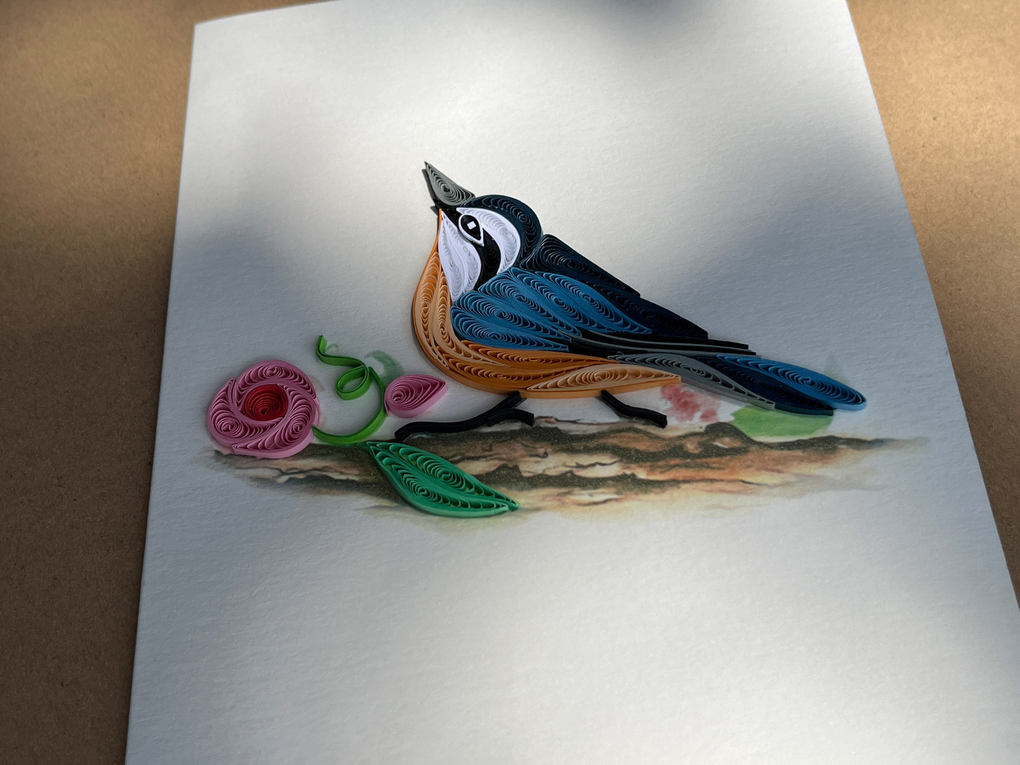 Grußkarte 'Kanadakleiber', B 12,7 cm, H 17,8 cm günstig bestellen
