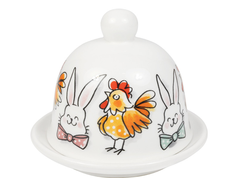 Botervloot rond 12cm Pasen Paashazen & Paaskippen