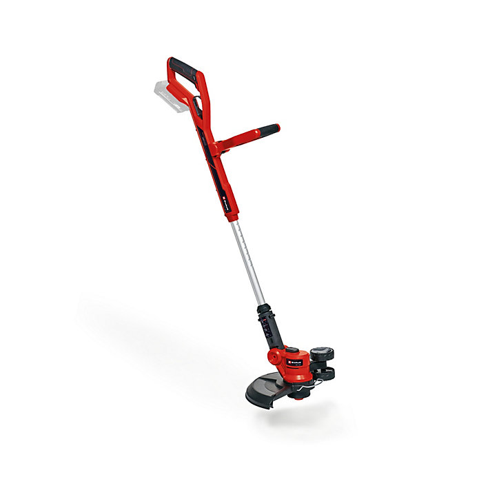 Einhell Coupe-bordures sans fil GE-CT 18/30 Li-Solo Power X-Change (Li-Ion, 18 V, largeur de coupe 30 cm, bloc moteur pivotant à 90° et inclinable,)