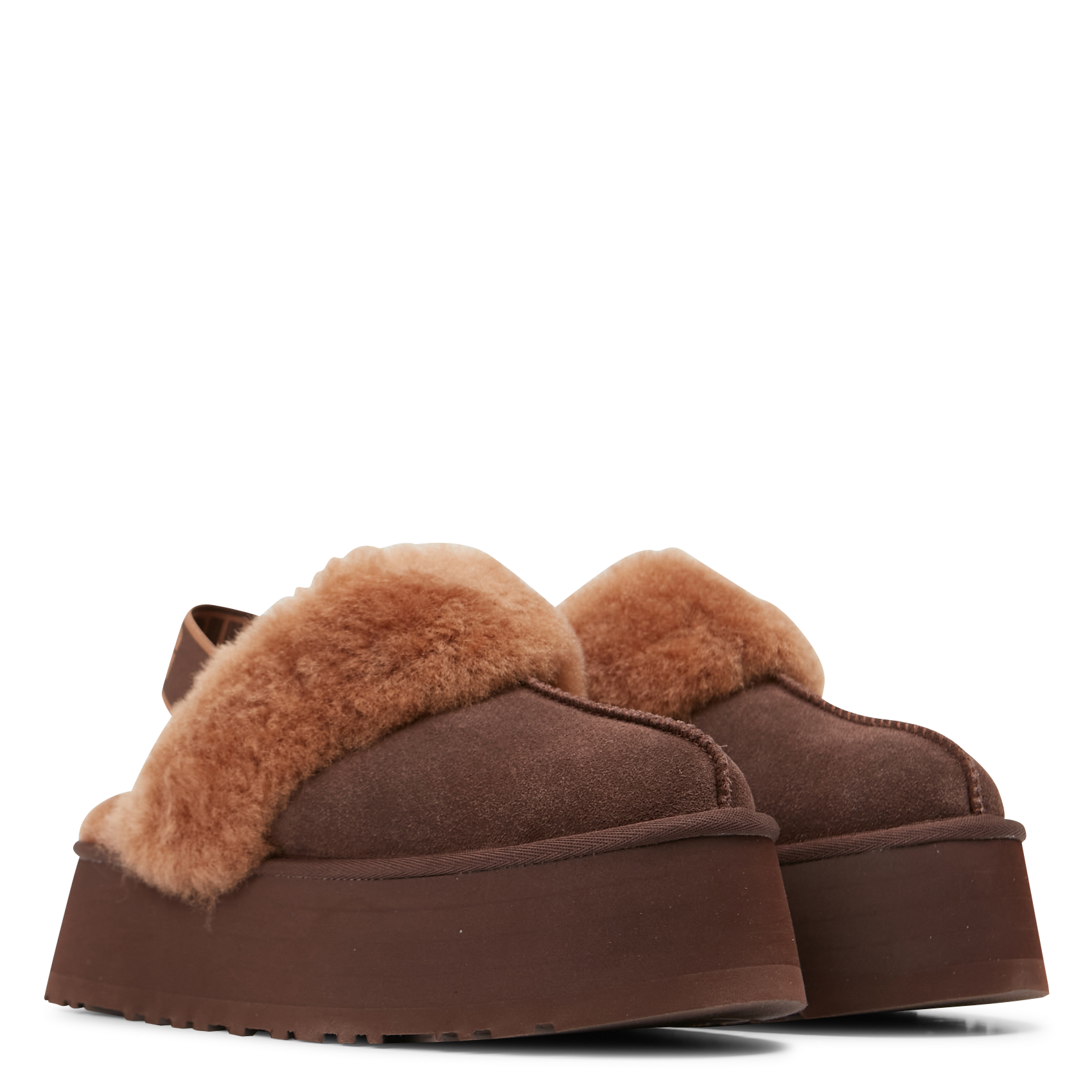 FUNKETTE - Chaussons compensés en cuir | Marron