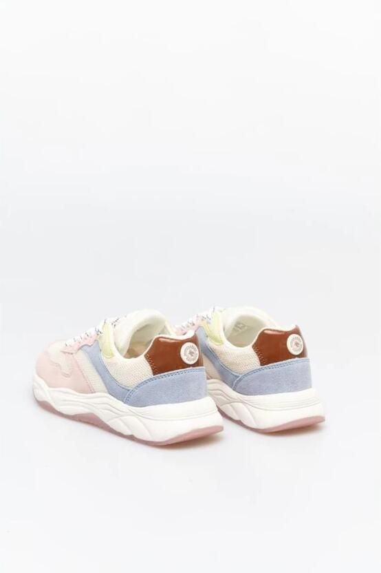 Scotch & Soda Celest 2.0 suède sneakers lichtroze multi