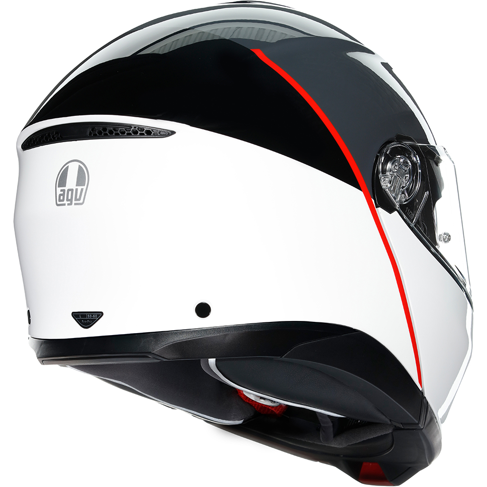 AGV - Casque Tourmodular Balance Blanc / Gris / Rouge