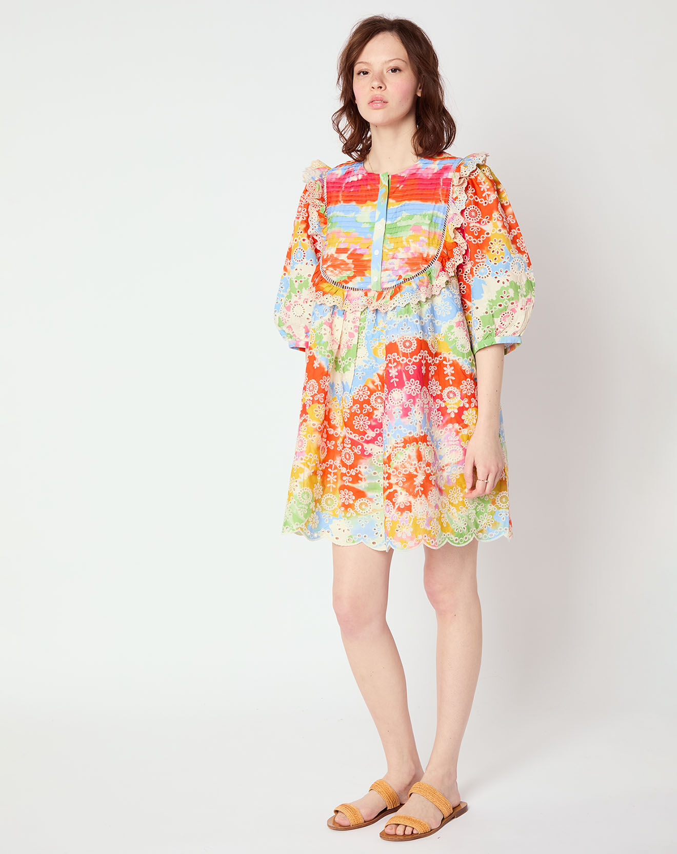 Manoush Robe Broderie tie and dye