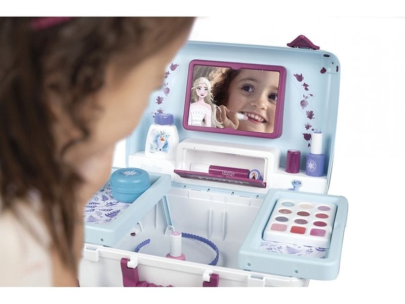 Smoby Schminkset Frozen Beauty Vanity Schminkkoffer mit Tragegriff und 13 Accessoires