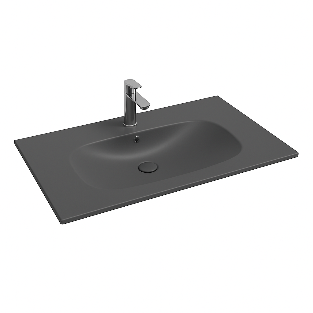 Isvea Infinity wastafel 80x50cm antraciet