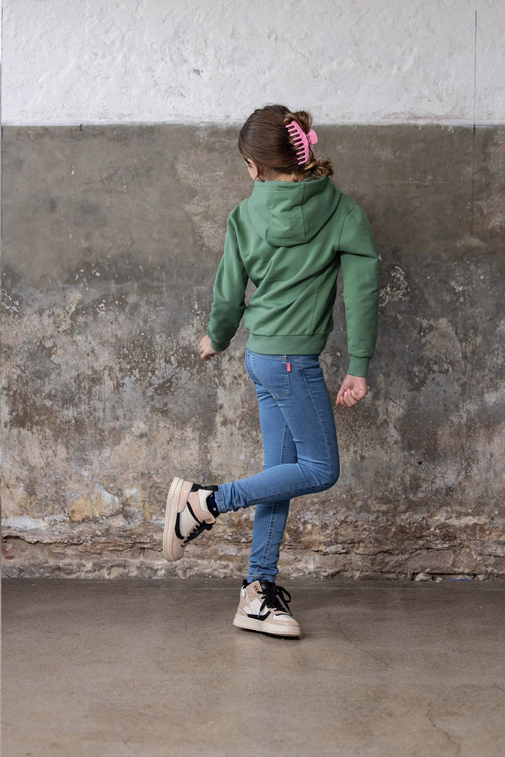 TYGO & vito hoodie Selma met printopdruk groen
