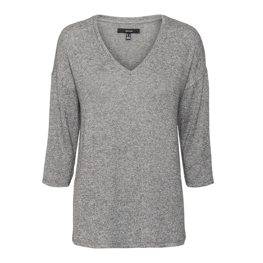 Vero Moda Pull Gris Femme Vero Moda Brianna 3/4